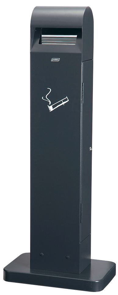 Cendrier sur pied Totem 12.5L - acier galvanisé, finition époxy anti-UV, capacité 12.5L_0