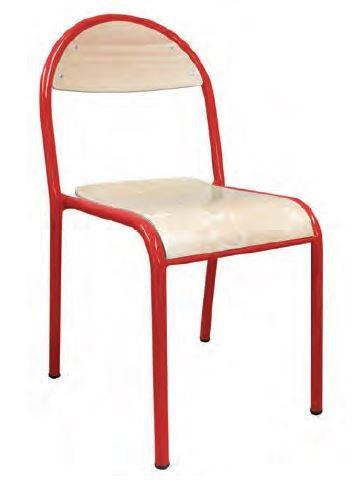 Chaise scolaire 4 pieds Cathy - appui sur table - norme NF et environnementale - garantie 10 ans_0
