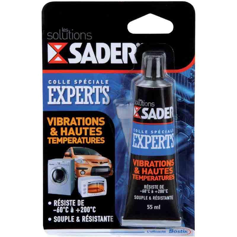 Colle vibration et haute température 55ml - Résiste à -60°C à +200°C - Marque Sader_0