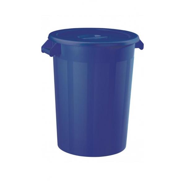 Collecteur alimentaire 100 litres - Pratik Bleu - pour tri sélectif et contact alimentaire - Rolléco_0