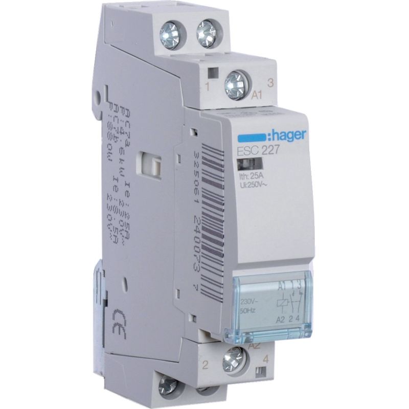 Contacteur HAGER ES345 40A 3F+1O 230V - Neuf En Boîte, Origine France, Pour Tableau électrique