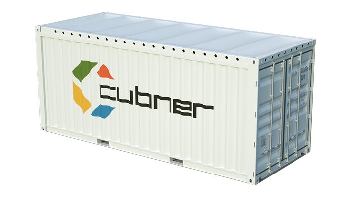 Container maritime open top 20 pieds - Acier Corten - Bâche résistante - Capacité 32 m³_0