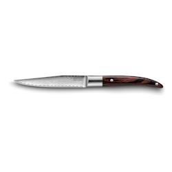 Couteau à steak laguiole expression damas 11 cm -  Marron Autre Inox Tarrerias Bonjean 24x2 cm - marron inox 3118220046054_0