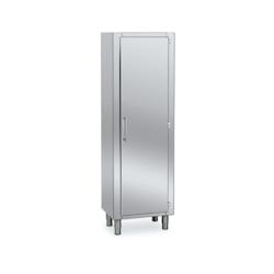 Distform Armoire haute inox P 600 x H 1900 1 porte battante longueur 1400 mm - 8445842030983_0