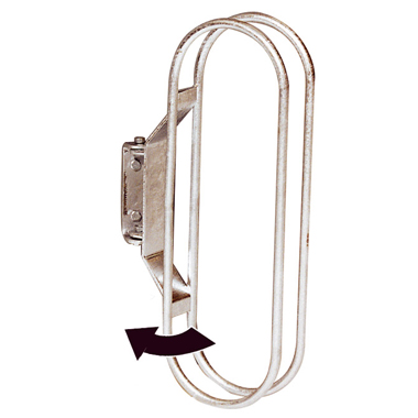 Griffe murale orientable pour cycle - Fixation murale - Finition galvanisée - Réf 8204730_0