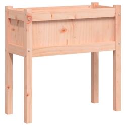 Helloshop26 - Jardinière bac lit surélevé plantes fleurs jardin terrasses avec pieds 70 x 31 x 70 cm bois massif douglas marron 02_0038874 - 300021_0