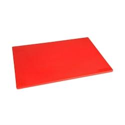 Planche à découper basse densité - 450x300x10 mm - 6 couleurs - Hygiplas - Rouge - l- L- P- h- Polyéthylène - rouge plastique HC859_0