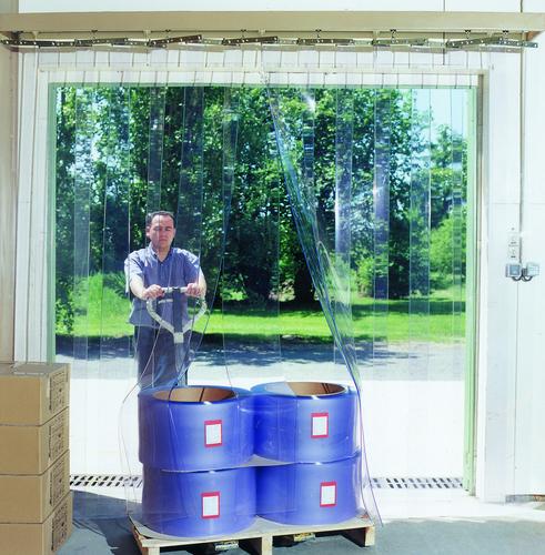 Lanières transparentes - PVC avec traitement anti-UV - Bords arrondis, vendues au mètre linéaire_0
