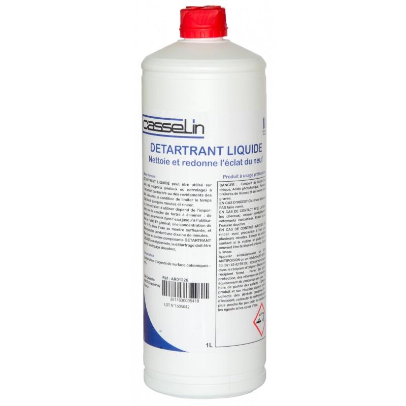 Lot de 12 détartrants professionnels 1L - Casselin - produit corrosif à base d'acide_0