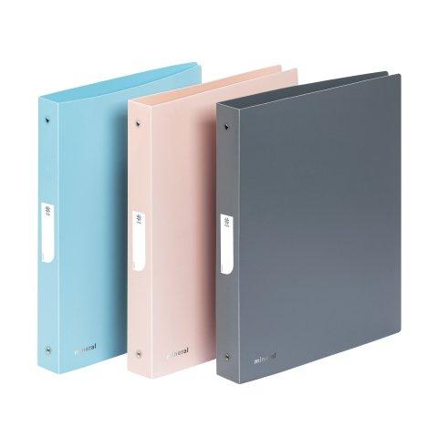 LOT DE 18 - CLASSEUR SOUPLE - A4 MAXI - 4 ANNEAUX - DOS 4 CM - POLYPROPYLÈNE - MINERAL VIQUEL - COLORIS ASSORTIS