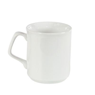 Lot de 6 mugs céramique blanc 30 cl_0