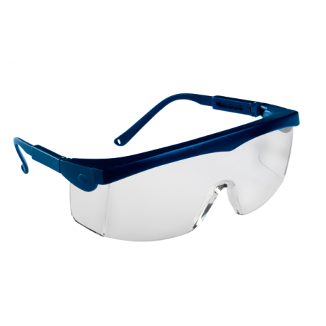 Lunette de sécurité - monture PIVOLUX bleue - oculaire incolore - LUX OPTICAL | 60325_0
