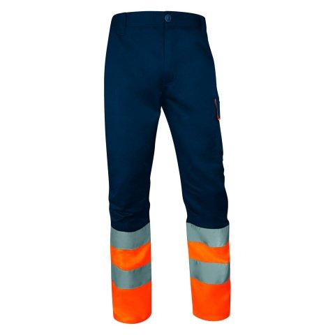 PANTALON DE TRAVAIL HAUTE VISIBILITÉ DELTA PLUS MULTIPOCHES - ORANGE FLUO - TAILLE M