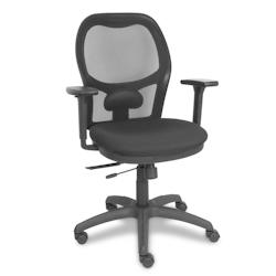 Piqueras y Crespo Silla Jorquera traslack malla negra asiento bali negro brazo 3D - noir multi-matériau 15TKM840B840B3DRN_0