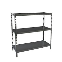 PROREGAL Étagère pour charges lourdes SMALL METAL SHARK | HxLxP 100x80x40cm | Charge du compartiment 180kg | anthracite - gris métal PR_RS137-33_0
