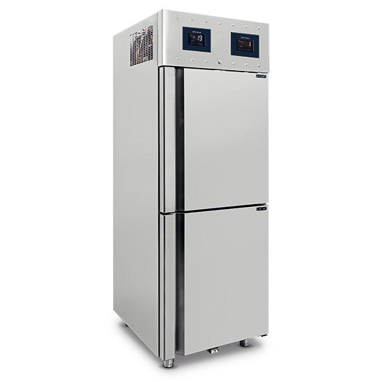 Réfrigérateur 350+350 litres en inox à 2 températures gn 2/1 -2°/+8°c|-10°/-22°c wifi - 700x810x2050 mm - BMC0012/FN_0