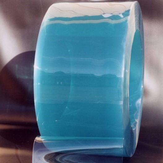 Rouleau 50m lanière pvc super grand froid azuré vert 200mm x 2mm_0