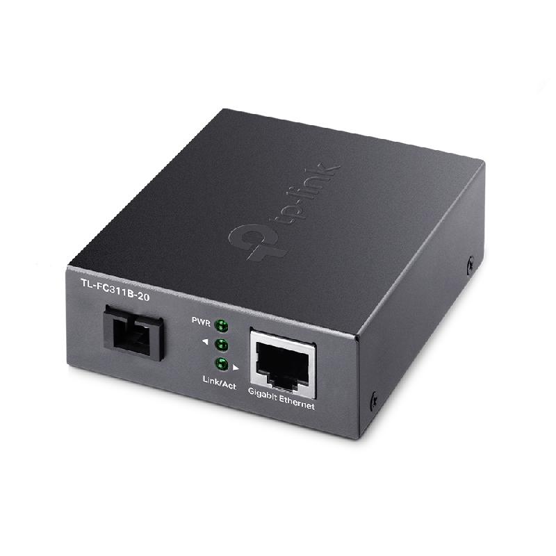 TP-Link TL-FC311B-20 convertisseur de support réseau 1000 Mbit/s 1550 nm Monomode Noir_0