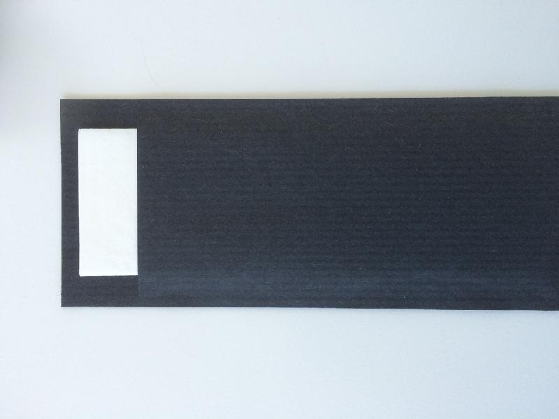 POCHETTE NOIR OUATE DE CELLULOSE 8,5X20 CM ECOLINE  (100 PIÈCES)