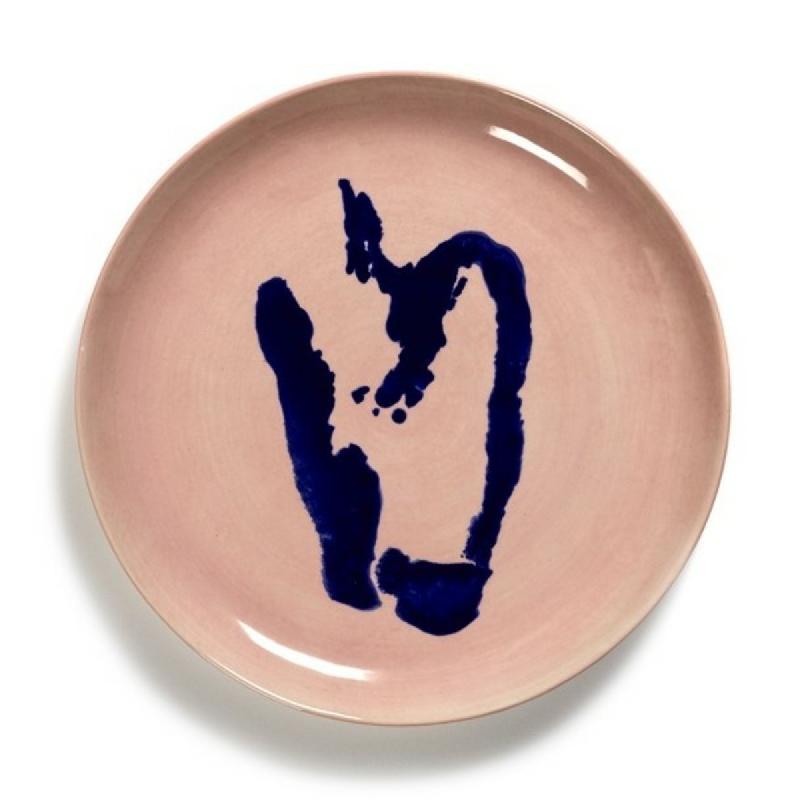 ASSIETTE PLATE ROND DELICIOUS PINK POIVRON NOIR GRÈS Ø 22,5 CM 22,5X22,5 CM FEAST BY OTTOLENGHI SERAX