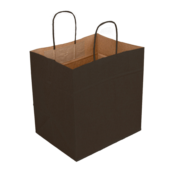 250 sacs kraft noir à poignées torsadées 260x170x240 mm pour boites - SBTKFTPTNR-GP02_0