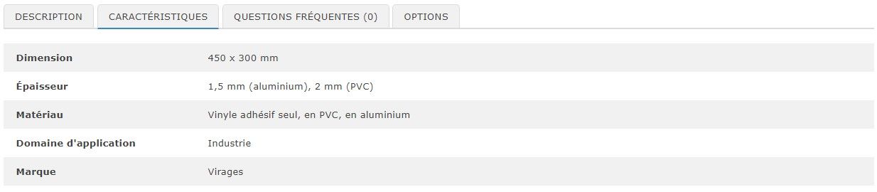 27999 - Panneau consignes de sécurité - signalisation virages - dimensions 450 x 300 mm - film anti-UV et anti-rayures_1