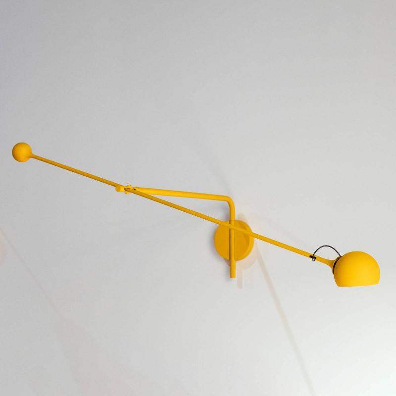 ARTEMIDE IXA L APPLIQUE LED RÉGLABLE JAUNE