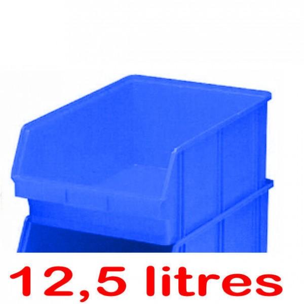 Bac à bec éco - largeur 355 mm - Bleu - gerbable et robuste - Marque Rolléco_0