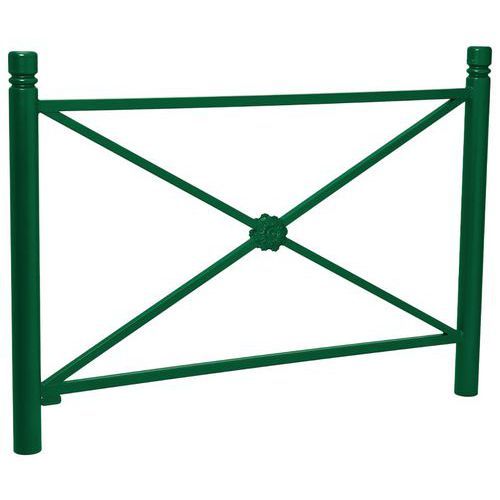 BARRIÈRE PROVINCE ROSACE 1.57 M CITY - ZINC VERT 6005 - PROCITY