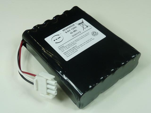 Batterie industrielle NiMH 24x 4/3A 8S3P ST5 - 9.6V 11.4Ah - Marque NX_0