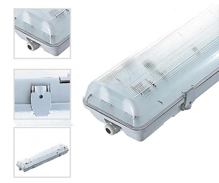 BOITIER ETANCHE POUR TUBE LED 1500 X2 VISION-EL