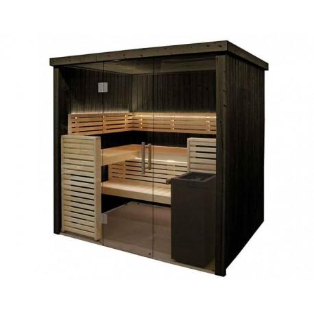 Cabine de sauna HARVIA 205 x 160 x 202 cm - 2 à 3 personnes - Poêle à sauna fourni - Fabriqué en Finlande_0