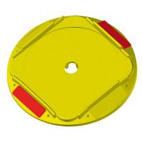 CALE D'ÉCHAFAUDAGE UNIVERSELLE RONDE AVEC DÉFLECTEURS
