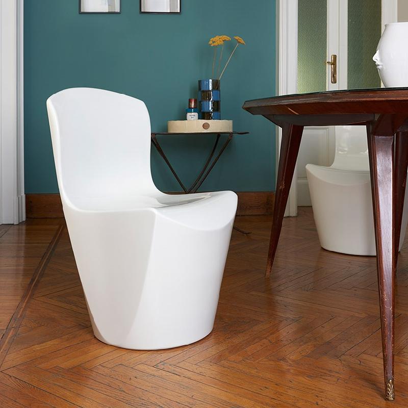 Chaise design ZOE de SLIDE - légère, résistante, pour usage intérieur et extérieur_0