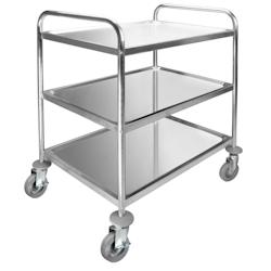 Chariot de Service Détachable 3 Plateaux Lacor - gris acier 66349_0