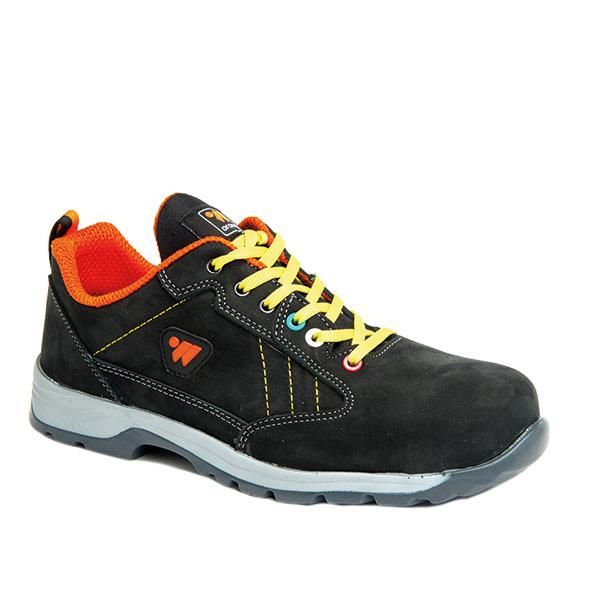 CHAUSSURES DE SÉCURITÉ ORANGE WEST SYRON S3 SRC - TAILLE BASSE - NOIR - TAILLE 38 - 330410 T38
