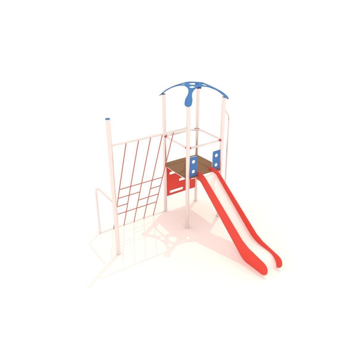 Conjunto 2 MEC-002 - Structures de jeux combinées Fabregas - Largeur 3110 mm - Jeux multiactivités_0