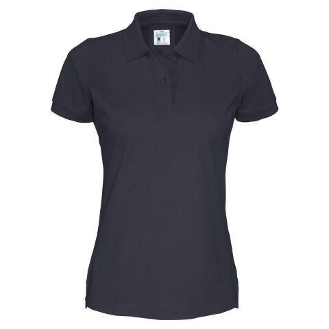 COTTOVER POLO MANCHES COURTES FEMME - CERTIFIÉ GOTS MARINE - TAILLE M