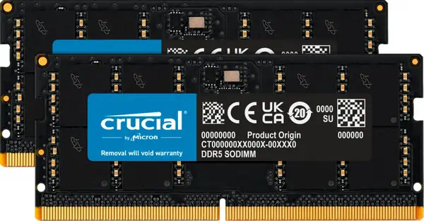 Crucial CT2K64G56C46S5 module de mémoire 128 Go 2 x 64 Go DDR5_0