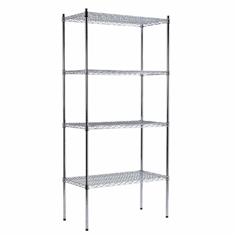 Étagère métallique - 4 tablettes - L90xP45xH160cm - système Pyx - acier_0