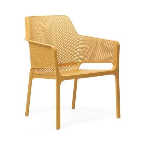 Fauteuil bas en résine NET RELAX - Stamp - Structure en polypropylène renforcée et résistante aux UV_0