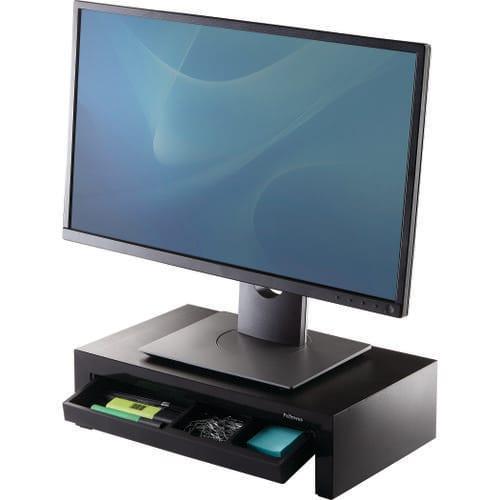 Fellowes support moniteur Designer Suite noir 8038101 - écran jusqu'à 21'' - 3 réglages en hauteur_0