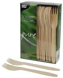 FOURCHETTE EN BOIS 'PURE', LONGUEUR: 165 MM, PAR 25 - LOT DE 12