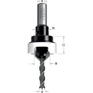 FRAISOIR BOIS 45° AVEC BUTÉE QUEUE 8MM, DIAMÈTRE 4 X 12 MM - CMT ORANGE TOOLS