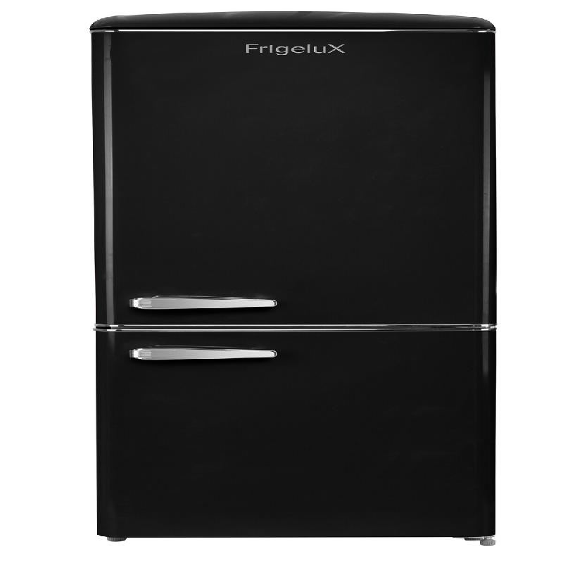 FrigeluX Réfrigérateur combiné, 330 L net, classe énergétique D, No-Frost, noir CBNF330RND - noir 3541362504241_0