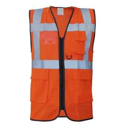 GILET DE TRAVAIL MULTIPOCHES SAFARI AIR ORANGE T2S_0