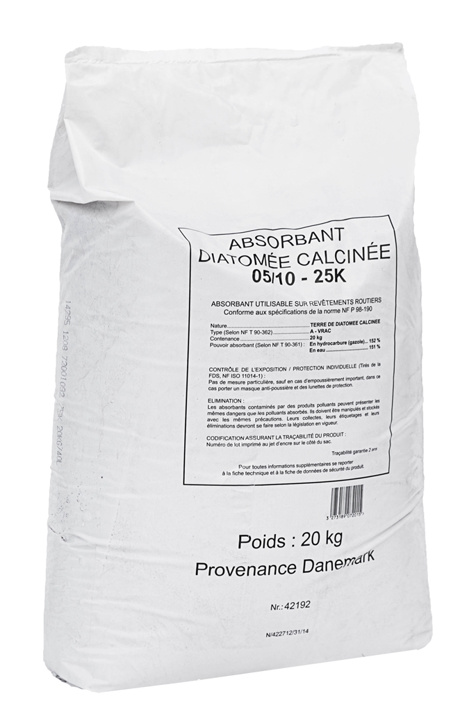 Granulé absorbant tous liquides Terre de diatomée 20 kg - GMG020 - DELAHAYE INDUSTRIES_0