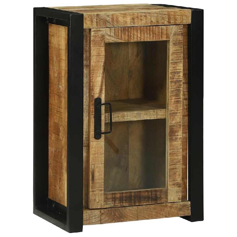 Helloshop26 - Armoire de salle de bain moderne rectangulaire 40 x 30 x 60 cm avec étagère design contemporain en bois de mangue 02_0057667 - 3000240_0