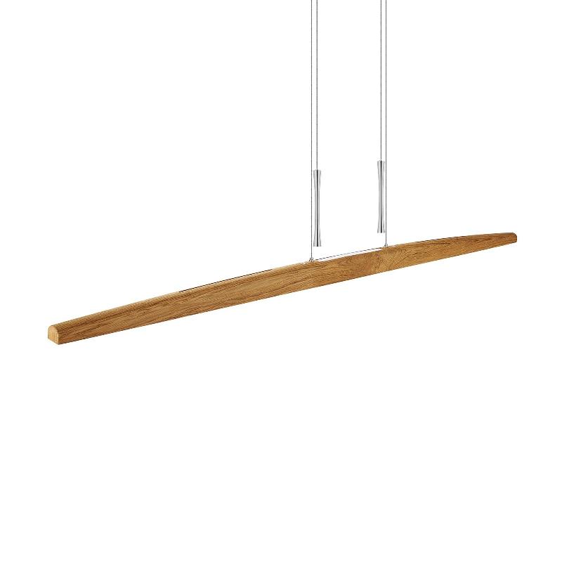 HERZBLUT ARCO LED SUSPENSION CHÊNE CENDRÉ HUILÉ 170CM