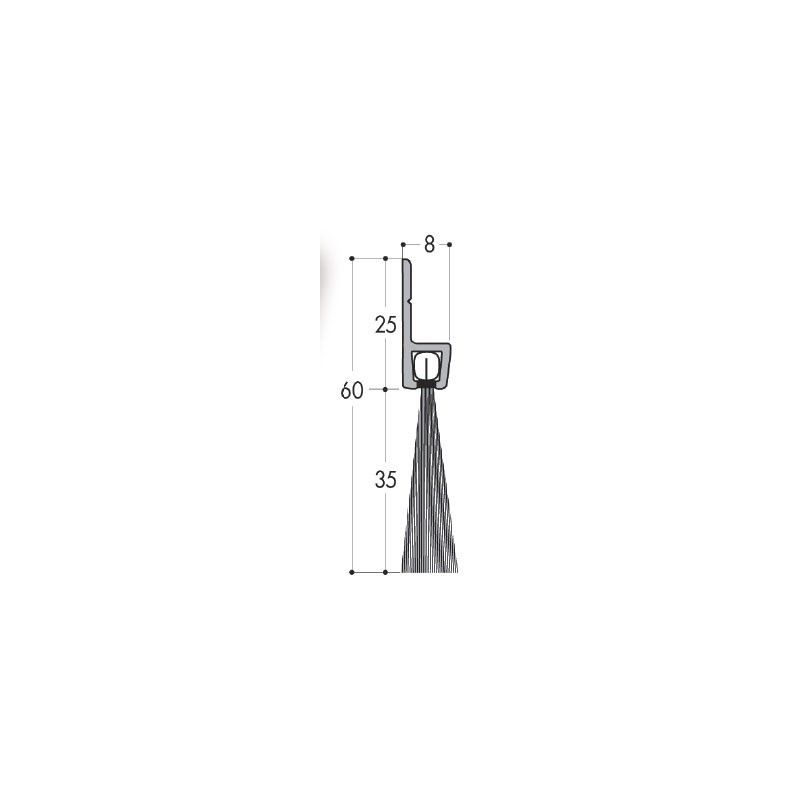 Joint plinthe-brosse pour pose en applique - Hauteur 60 mm - Référence PLBRA60 - Vendu par multiple de 3 mètres_0